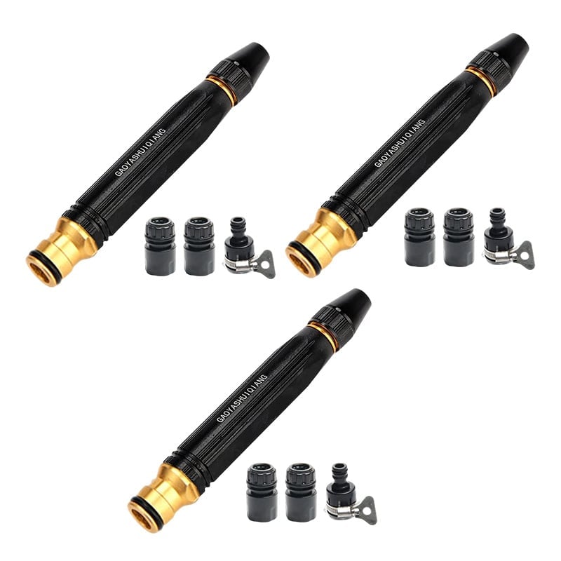 🏆Heavy Duty Adjustable Twist Hose Nozzle Jet Sweeper Nozzle - 3 sets