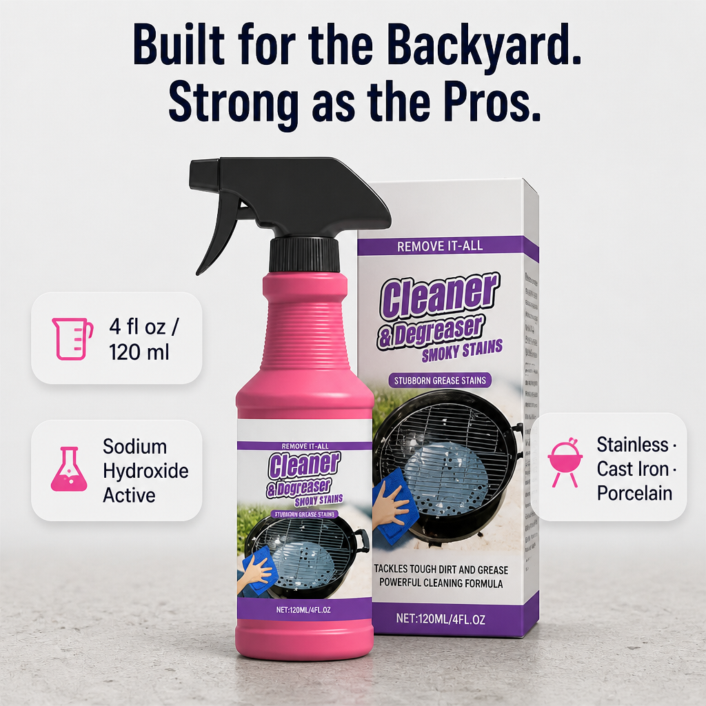 FlameForce™ — Lift Burnt-On Grease Off Your Grill in Two Minutes