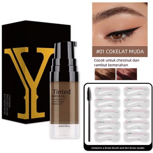 24H Waterproof Tinted Brow Gel - 🔥Popular combination pack🔥Light Brown
