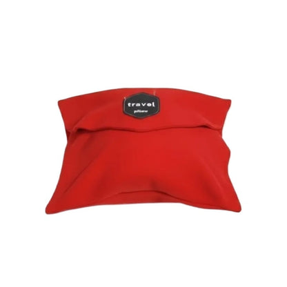 Ergonomic Travel Pillow - Coral red