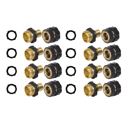 💧3/4 Inch Garden Hose Quick Connector 4 Sets/bag - 2 Sets