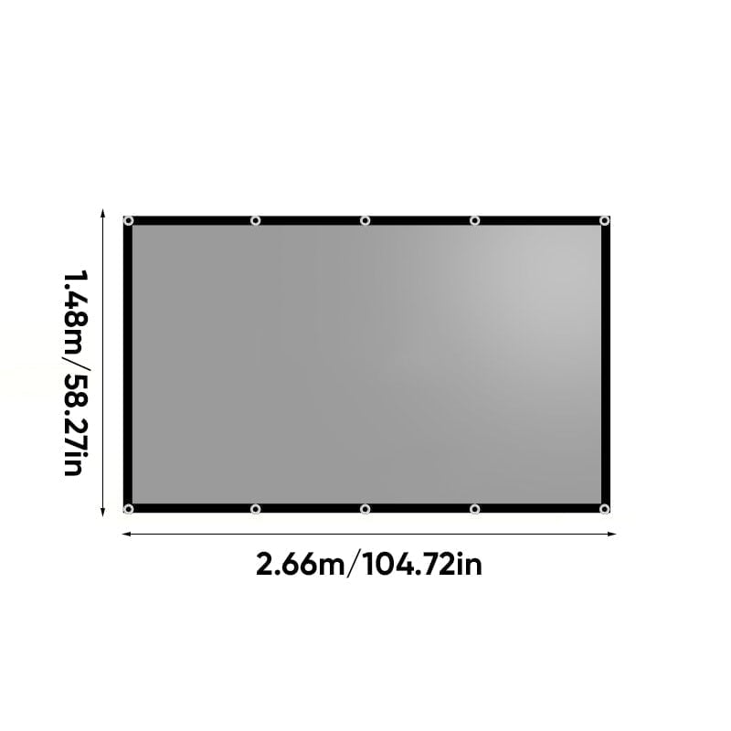 Ambient Light Rejecting (ALR) Projector Screen - Black-bordered hook-type model 120-inch 16:9 (2.66m wide * 1.48m high)