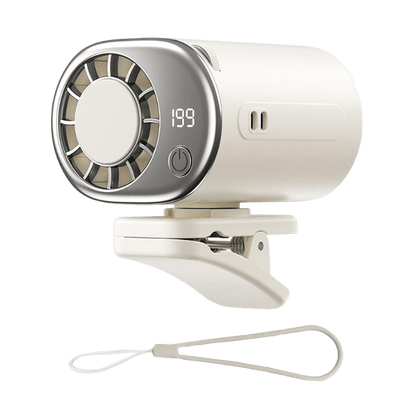 360° Rotating Semi-Cooling Clip Fan - White