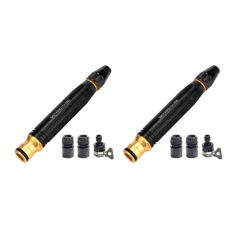 💦 Adjustable Twist Hose Nozzle | Heavy Duty Jet Sweeper - 2 sets