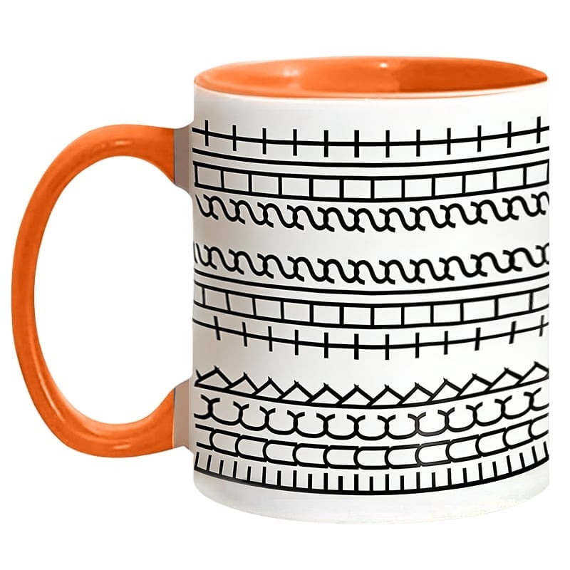 12oz "Fuck It" Ceramic Coffee Mug - Orange
