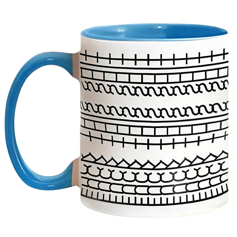 12oz "Fuck It" Ceramic Coffee Mug - Blue