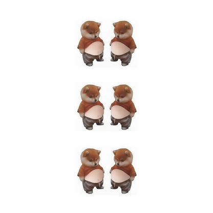 Chubby Shiba Inu Anti-Collision Sticker - 3 pair (6 pcs)