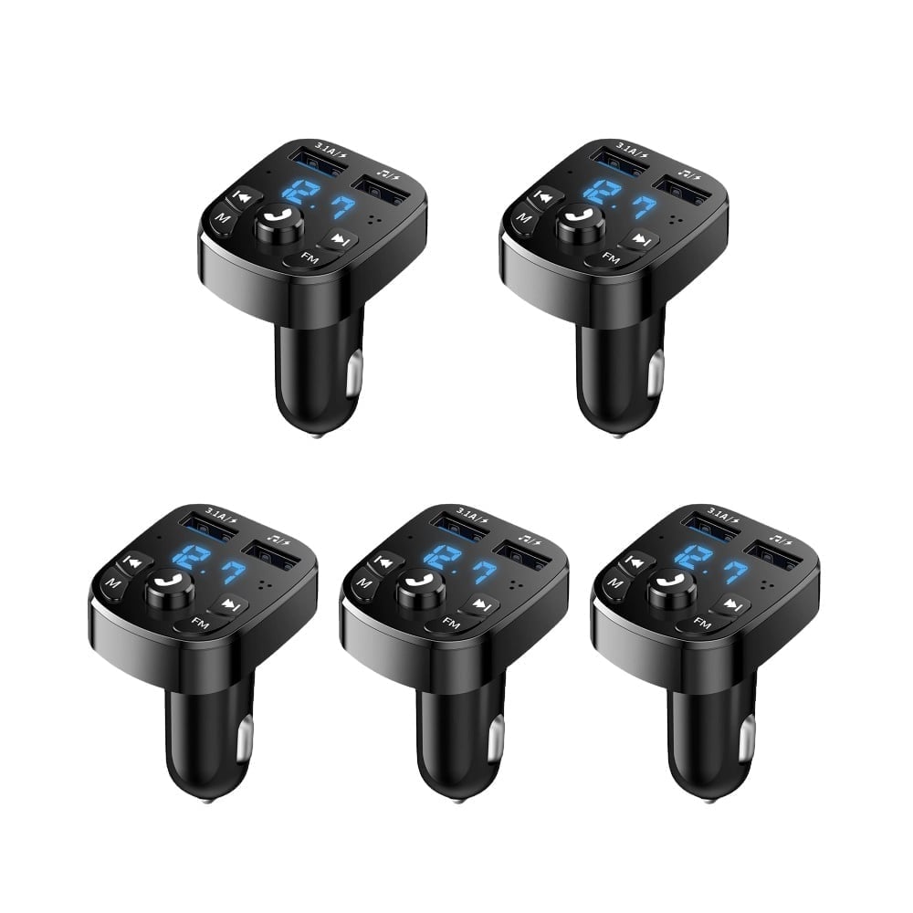 Car Bluetooth 5.0 FM Transmitter - 5 PCS