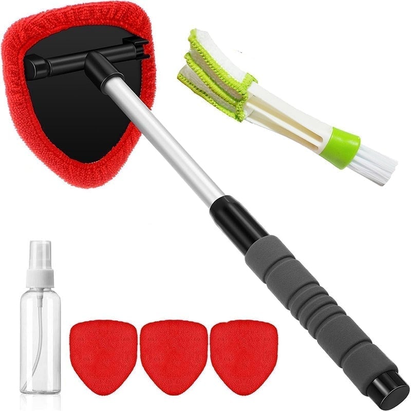 Automotive Glass Cleaning and Defogging Brush - Blue