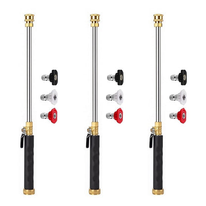 Professional Three-Nozzle Power-Boosting Garden Hose High-Pressure Was - 3 Sets