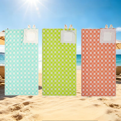 2-in-1 Convertible Beach Towel Bag - Style A+Style B+Style C