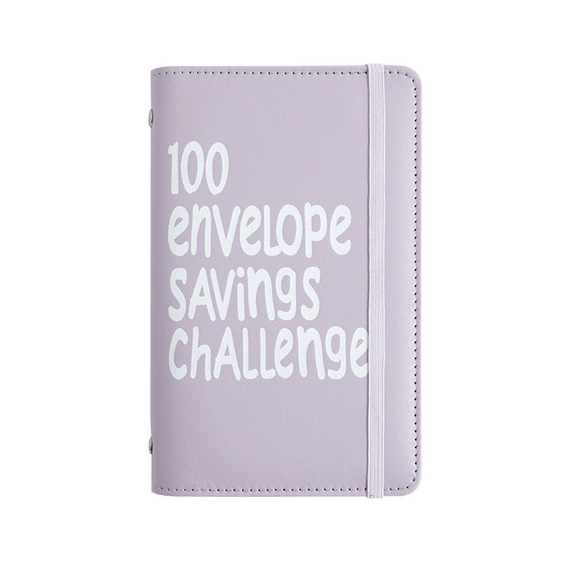 100 Envelope Savings Challenge Binder - 💜📒Purple