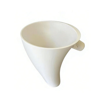 Flour Funnel for Kitchen Aid Stand Mixer - White