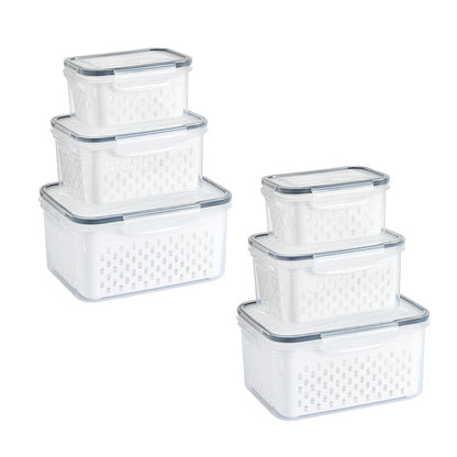 Food Storage Containers - Three-piece (850ML+1750ml+3300ml)*2