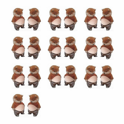Chubby Shiba Inu Anti-Collision Sticker - 10 pair (20 pcs)