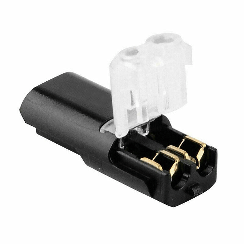 Double-wire Push-in Connector with Locking Buckle - 30 pcs