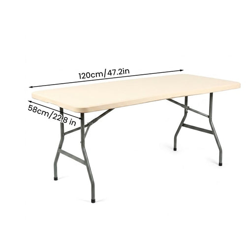 Elastic Fitted Tablecloth - Champagne Gold - Small (47.2 x 22.8 in / 120 x 58 cm)