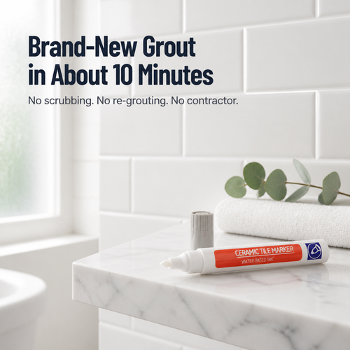 AquaShield™ — Cover Stained Grout in Minutes Without Re-Grouting or Scrubbing