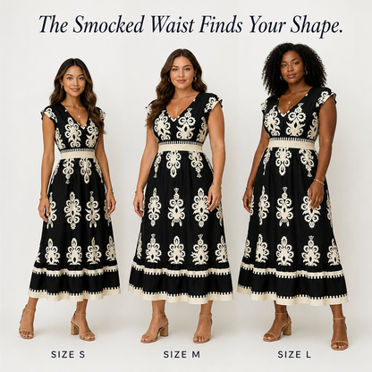 Vellureva™ — Wear One Cap-Sleeve Maxi from Café Lunch to Rooftop Dinner